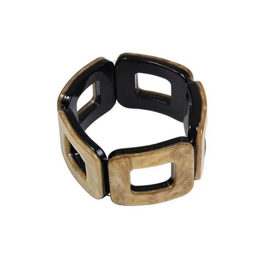 Bracelet "carré" en résine