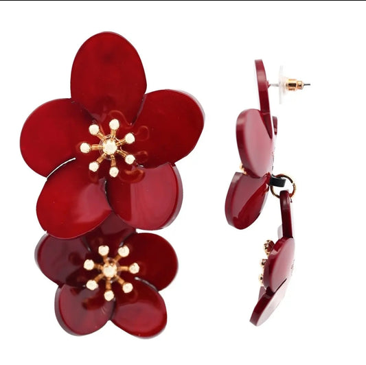Boucles d'oreille "fleur de cerisier"
