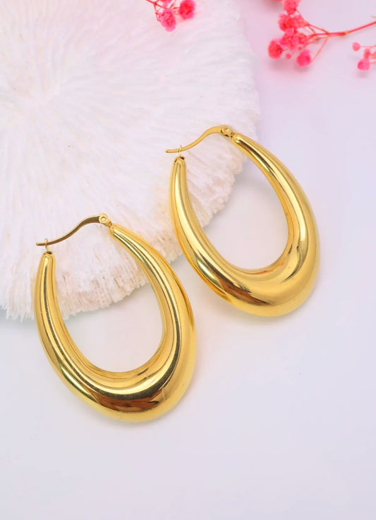 Boucles d'oreille "créole large"