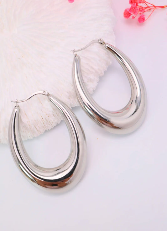 Boucles d'oreille "créole large"