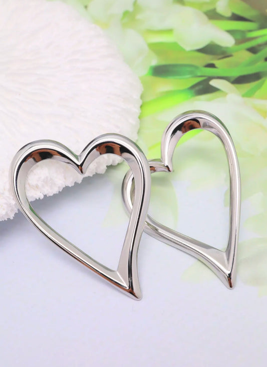 Boucles d'oreille "grand coeur"