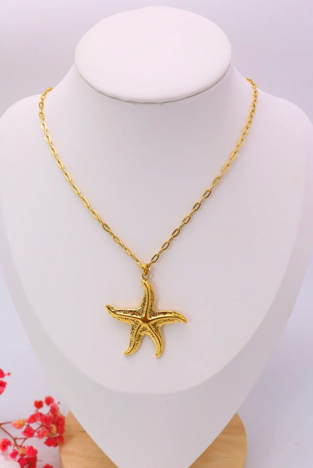 Collier pendentif Etoile de mer