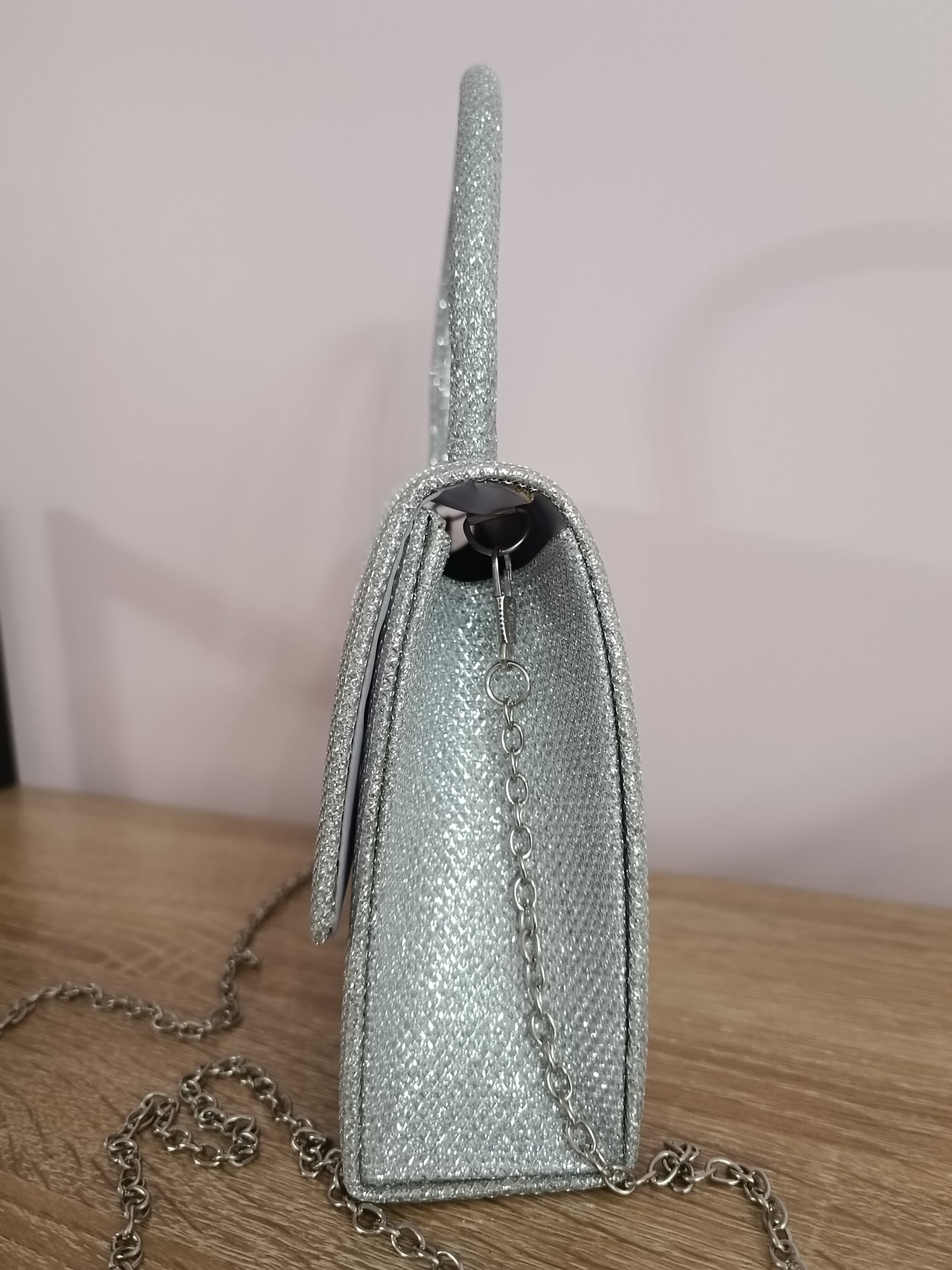 Mini-sac argenté