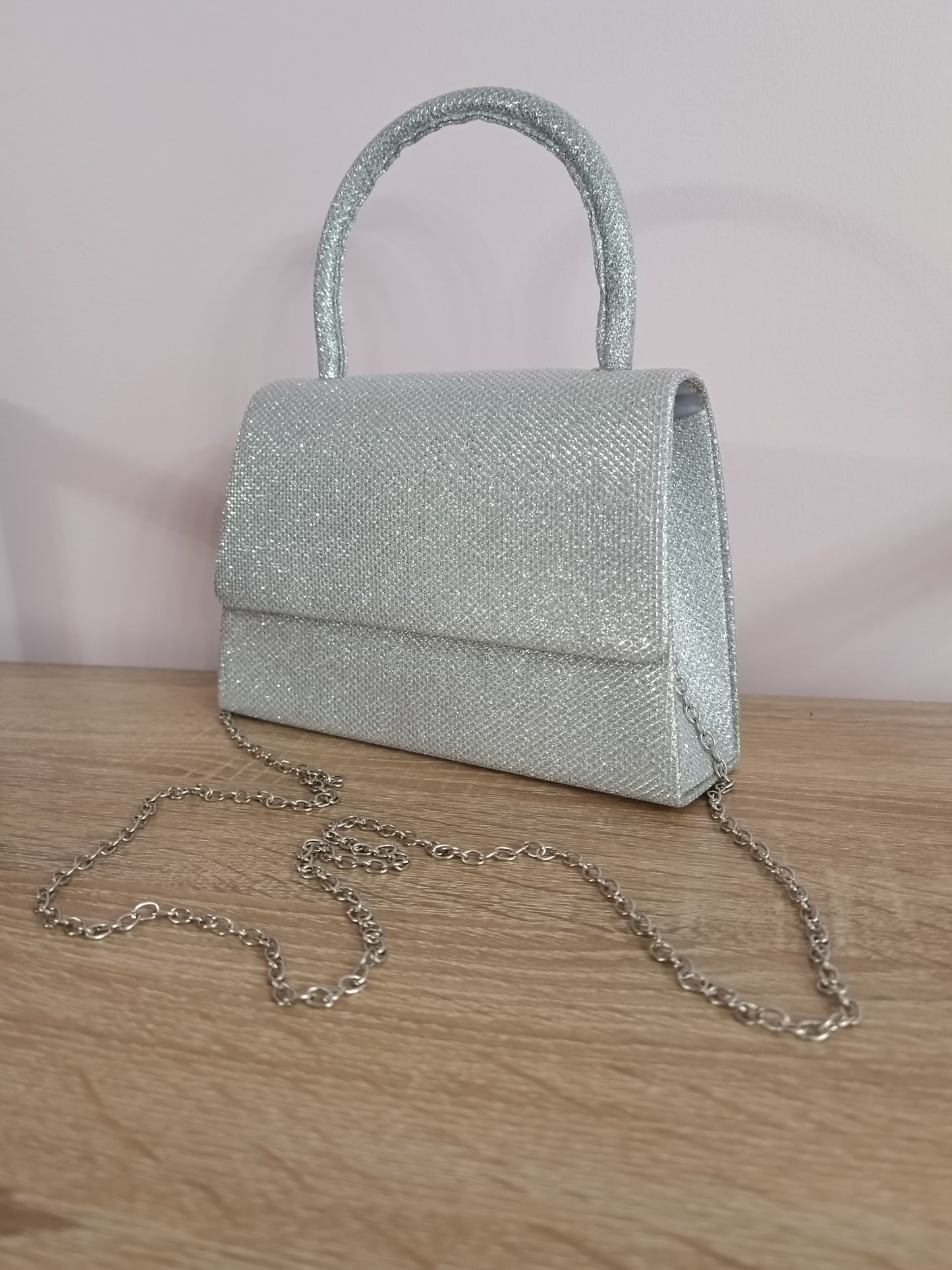 Mini-sac argenté
